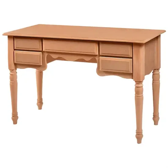 Резбована тоалетна масичка с пет чекмеджета (MDF)