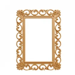 Правоъгълно огледало Lilyum 105 см