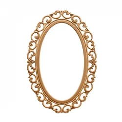 Овално огледало Lilyum от 100 части