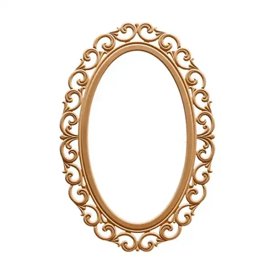 Овално огледало Lilyum от 100 части