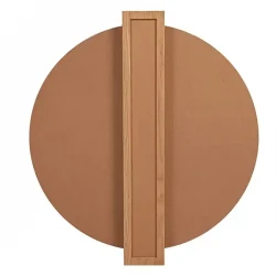 Поли кръгло огледало дъб