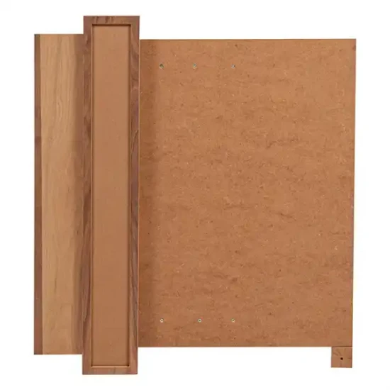 Поли квадратно огледало, орех